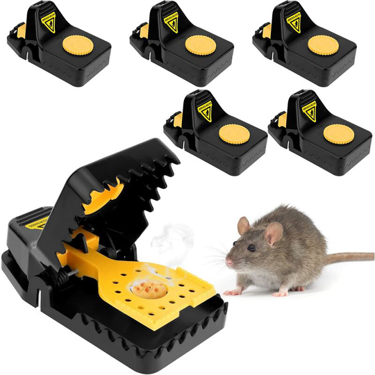 Mouse trap, 6 pieces Reusable mouse traps snap traps in house and garden Professional rodent control mouse catcher