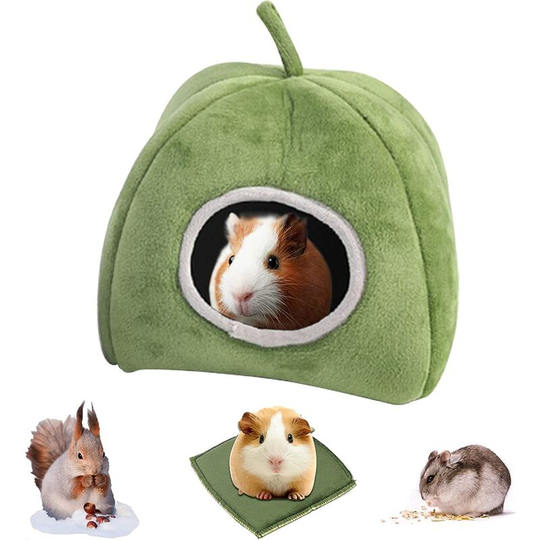 Bearsu - Guinea Pig House Hamster Winter Small Animal Bed Hedgehog Soft Guinea Pig Bed with Removable Cushion for Hamsters Chinchillas Guinea Pigs