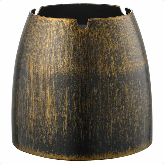 Xl wind ashtray Bronze stainless steel ashtray for large outdoor and indoor metal table ashtray