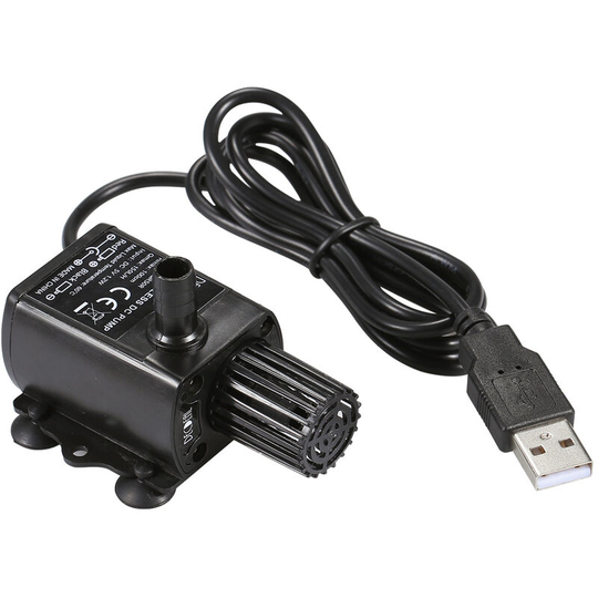 Decdeal usb Brushless Water Pump with Nozzles Strainer Ultra-quiet Mini DC5V Micro Brushless Water Oil Pump