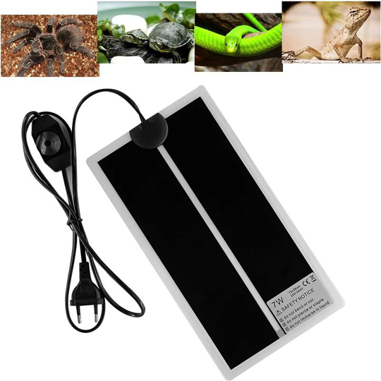 Reptile Heat Mat, Adjustable Terrarium Heating Pad with Temperature Control for Reptiles - Turtles, Snakes, Lizards, Geckos, Spiders - Fish Tank
