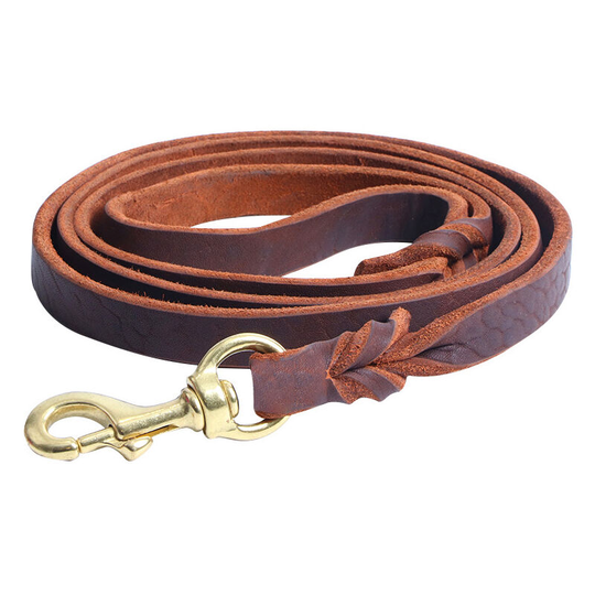 Briday - Real Leather dog lead Braided Large Dog Leash Big dogs Walking Training Leads Genuine Leather Traction rope for Shepherd Labrador Husky Dogs