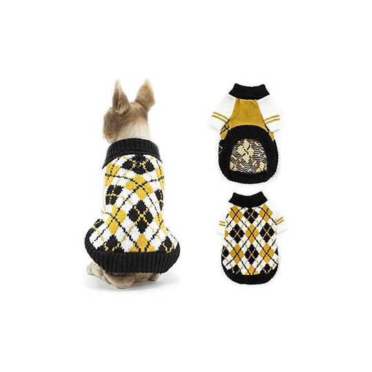 Dog Pet Sweater, Winter Warm Dog Cat Jumpers Clothes, Comfortable Pet Coat Costume Puppy Jumper Kitten Sweater Clothes for Small Medium Dogs Large