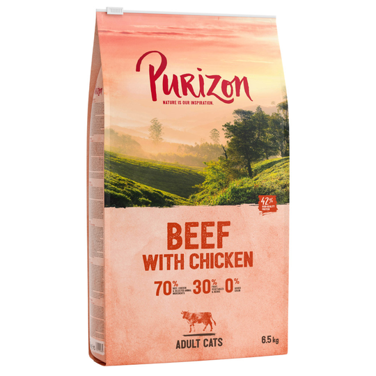 Purizon Adult Grain-Free Beef with Chicken - Economy Pack: 2 x 6.5kg