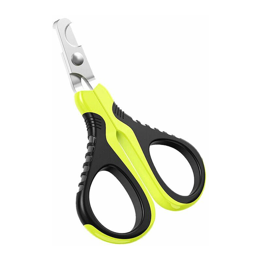 Monly - Professional Pet Nail Clippers Cat Claw Scissors 25 Degree Single Cutting Head Great for Small Dog Puppy Cat Rabbit Green Black Fonepro