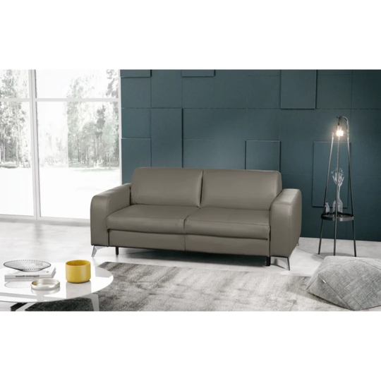 Kitt Genuine Leather 2 Seater Fold Out Sofa