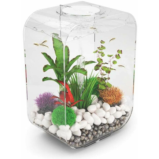 Biorb - life 15L Clear Aquarium Fish Tank with Multi Colour led Lighting and Heater Pack