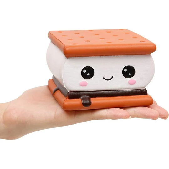 Chocolate Sandwich Cookies Jumbo Squishy Slow Rising Squeeze Toy Stress Relief Kawaii Soft Gift Collection (1 piece)