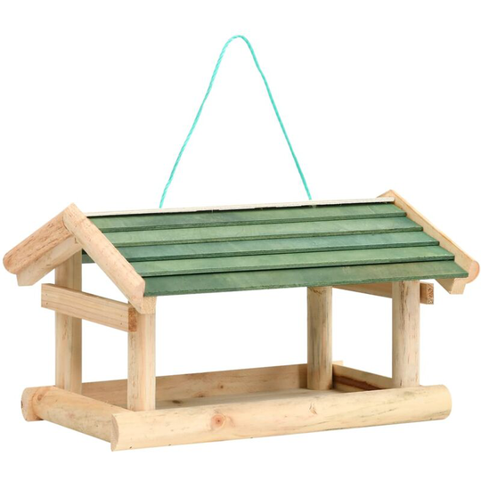 Bird Feeder Solid Wood 35x29.5x21 cm Vidaxl Brown
