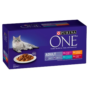 Purina ONE Adult - 8 x 85g Chicken & Beef