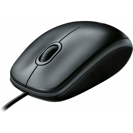 Usb Wired Mouse, 3 Buttons, Optical Tracking, Ambidextrous, Compatible with PC/Mac/Laptop/Chromebook - Black