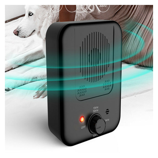 Thsinde - New ultrasonic bark stopper, outdoor dog repeller, anti-noise pet dog trainer, indoor anti-dog barking black