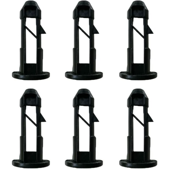 6 Pcs Plastic Bin Lid Pin Black Bin Lid Pin Outdoor Bin Lid Pin Fixings Replacement Accessories for Household and Commercial Wheelie Bin,BR-Vie
