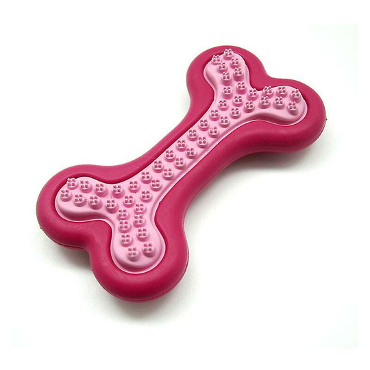 Pet Dogs Chew Toy Rubber Clean Teeth Bone For Puppy Bite Molar Teeth