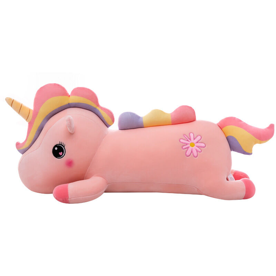 Dismountable Unicorn, Cartoon Plush Doll Sleeping Cushion Cute Girl Toy Unicorn Candy, Christmas Gift, (Pink)