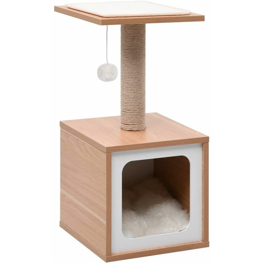 Cat tree with scratching mat in sisal 62 cm