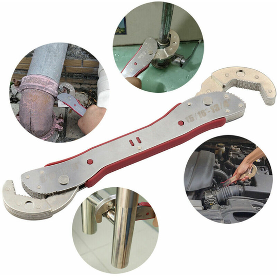Osqi - Versatile 9-45mm Magic Wrench Universal Adjustable Auto Ratchet Can be used as a Reversible Ratchet Eject Socket Combination and Pipe Wrench