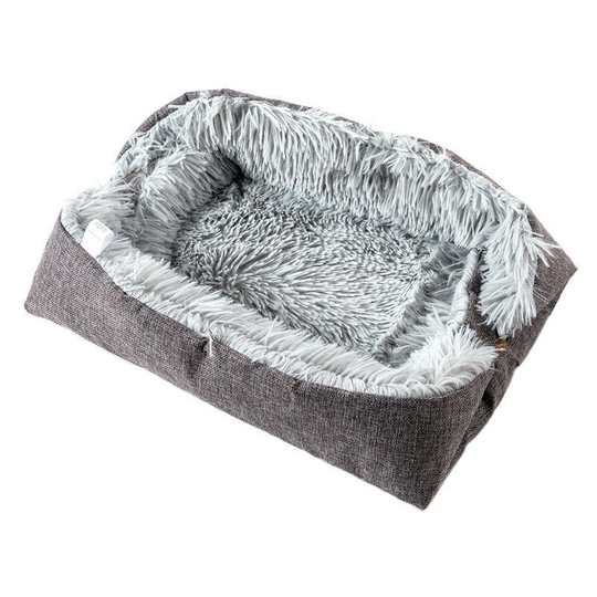 Cat Bed Cushion Bed Cushion Comfortable Soothing Bed for Dog Cat Winter Plush Large for Pet Puppy Kitten Kitty Dual Use.61*51cm