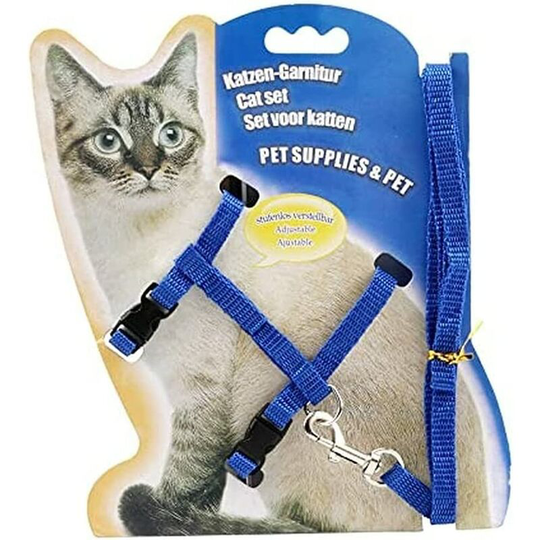 Modou - Cat Harness With Leash Adjustable Harnesses Cat Leash Kitten Collar Escape-proof Cat Vest For Small Cats Convenient Process