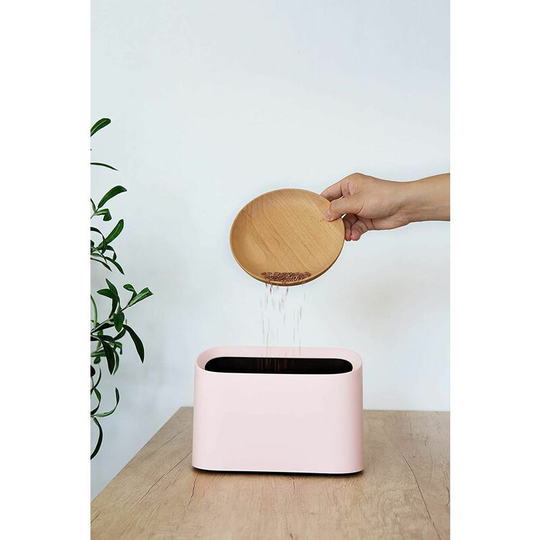 Mini Countertop Trash Can, Trash Can, Makeup Rack, Bathroom Vanity, Kitchen, Office, Desk (Pink)