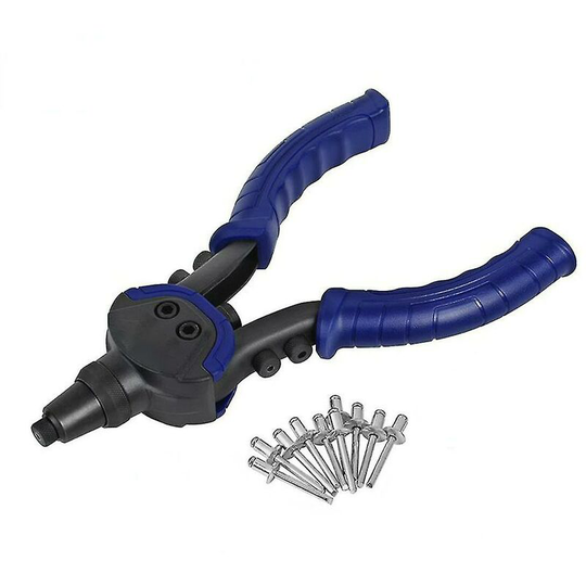Rivet Gun Manuel Rivet Rivet Nut Gun Heavy Duty with 50 pieces of rivets