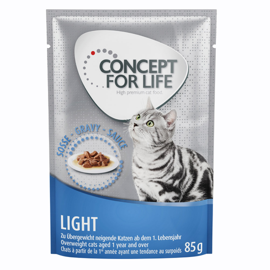 48 x 85g Concept for Life Wet Cat Food - Special Price!* - Light - in Gravy