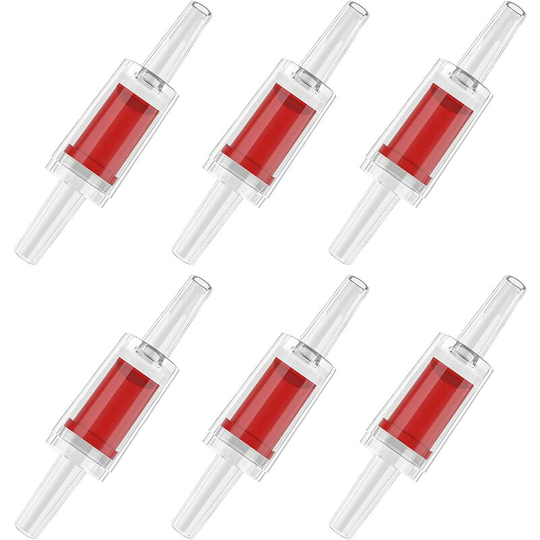 6 Pcs Aquarium Check Valve for Common Air Pump Plastic One-Way Check Valve Pump Protector