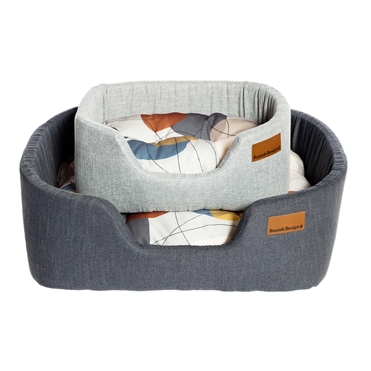 Bolster Cushion in Steel Grey