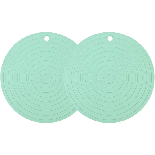 Dog & Cat Bowl Mat, Waterproof Non-Slip Silicone Food Bowl Mat, Dog & Cat Food Mat Suitable for Medium and Small Pets (Green) - Langray