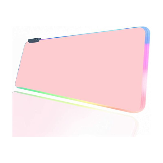 Pink RGB Gaming Mouse Pad 31.5x12 Inch PC XL Large Extended Glowing Led Light Up Desk Pad Non-Slip Rubber Base Computer Keyboard and Mouse Pad Cool