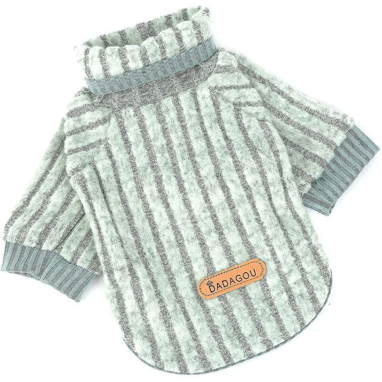 Dog Sweater Pet Clothes Dog Cat Girl Boy Autumn Winter Clothing Clothing Pullover Sweater For Bichon Chihuahua Puppy Cat (m, Green) - Thsinde
