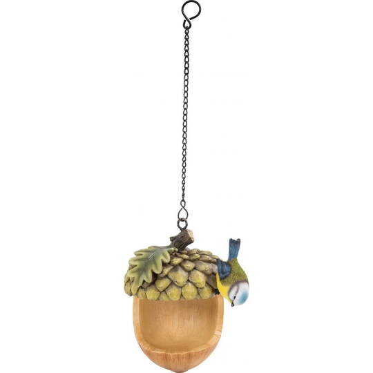 Hanging Feeder With Decorative Titmouse