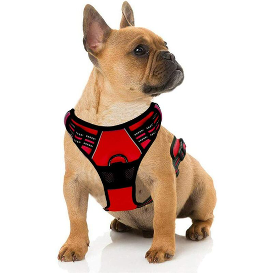 Super Dog Adjustable Anti-Pull Harness Reflective Nylon Oxford Chest Harness for Large, Medium and Small Dogs m