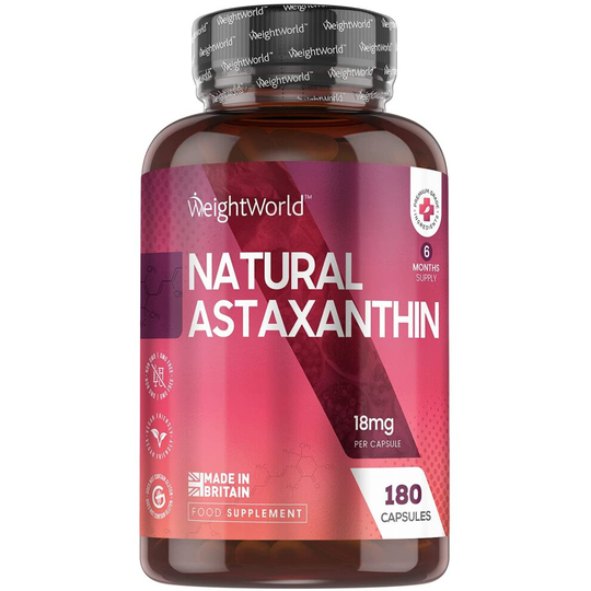 WeightWorld Astaxanthin 18mg - 180 Vegan Astaxanthin Capsules
