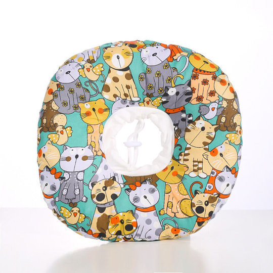 MUFF Adjustable Cat Cone Collar is Soft, Recovery Collar After Cat and Dog Surgery L