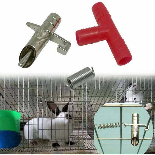 10pcs/rabbit automatic nipple water feeder for rodents drinker rabbit nipple tools watering drinker for rabbits random color