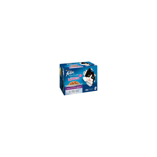 Felix As Good As It Looks Kitten Mixed 12 Pack - 100g - 594101