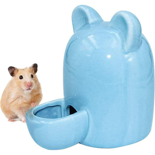 Einemgeld - Small Animal Ceramic Water Dispenser, Automatic Guinea Pig Water Dispenser, Ceramic Quiet Drinker, for Hamster, Chinchilla, Guinea Pig,