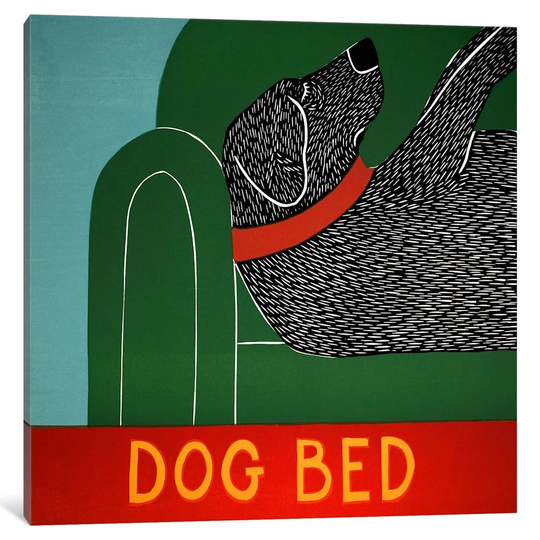 'Dog Bed' Graphic Art on Wrapped Canvas