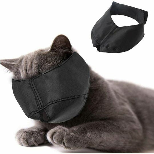 Nylon Cat Muzzle - Cat Muzzle - Pet Grooming Accessory - Prevents Scratching and Biting - Size l