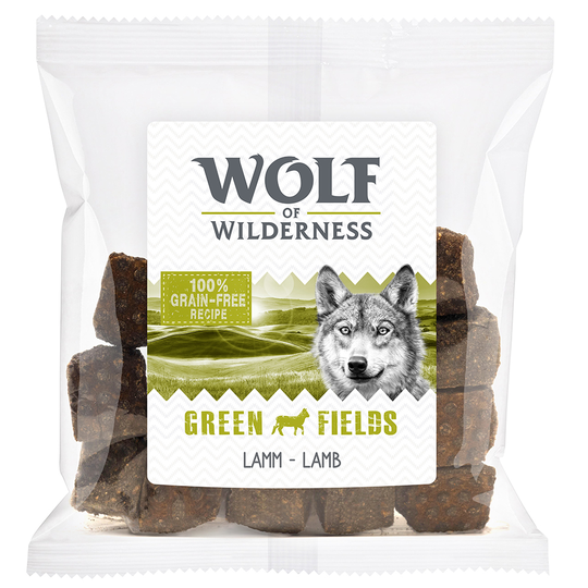 Wolf of Wilderness Wild Bites Dog Snacks "Green Fields" - Lamb - Saver Pack: 3 x 180g