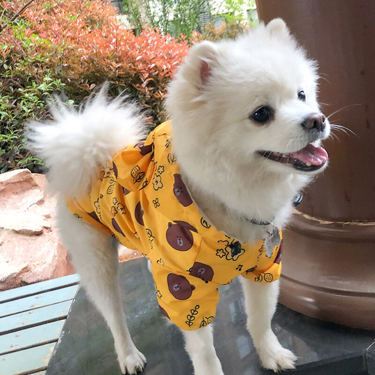 Thsinde - Large Dog Raincoats Waterproof with 4 Legs and Hood, Orange Full Body Dog Raincoat, Dog Rain Jacket Dog Outdoor Raincoat with Harness Hole