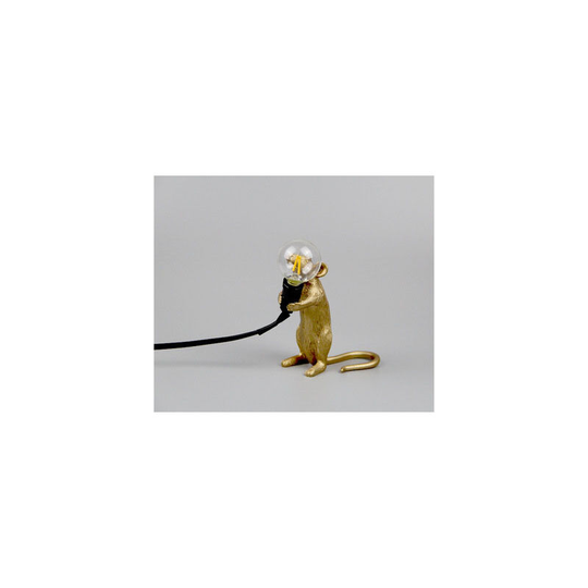 Muff - Table Lamp Nordic Creative Resin Table Lamp Home Room Decoration Gift Night Light (Golden, Standing)