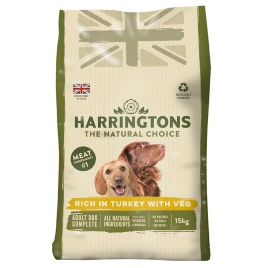 Harringtons Complete Adult Dog - Rich in Turkey with Veg - 15kg