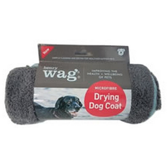 Henry Wag - Drying Coat (xl) (Blue/Grey) - Blue/Grey