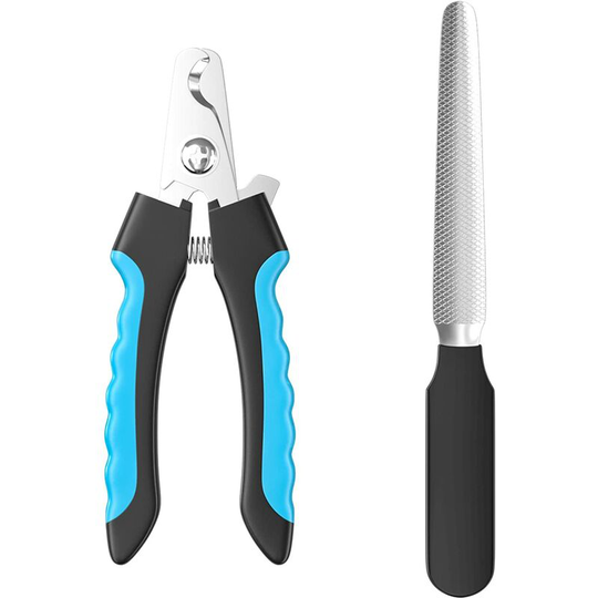 Puppy Nail Clippers, Cat Nail Clipper, with Nail File, High Quality Cat Nail Clippers, Stainless Steel, Blue and Black