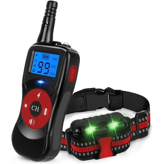 Dog Training Collar, Rechargeable Dog Training Collar for Small, Medium and Large Dogs, Training Mode, Dog Training Collars