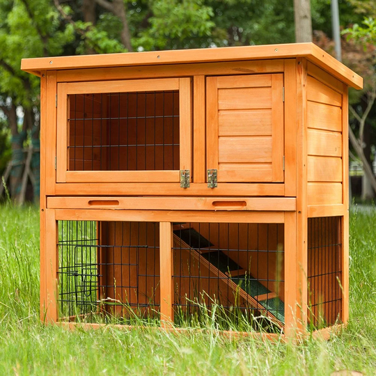 Chagnon Rabbit Hutch with Outdoor Run