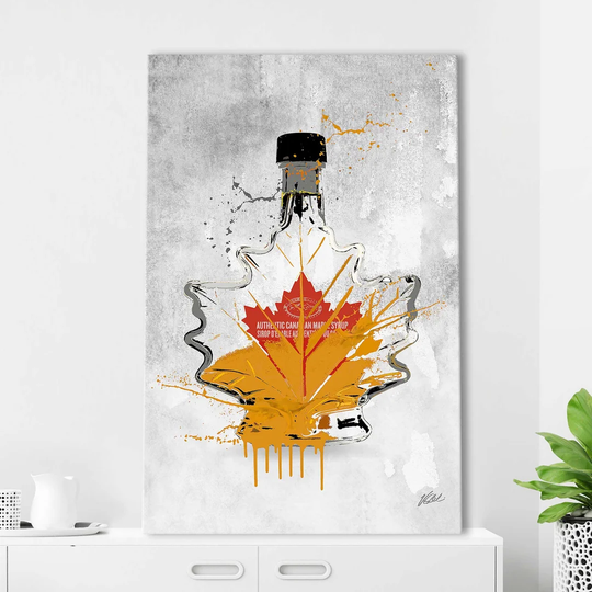 'Drink Maple Syrup' by Jodi - Wrapped Canvas Graphic Art Print