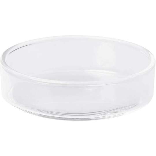 Clean Glass Shrimp Food Round Dishes Small Fish Bowl Ornamental Supplies